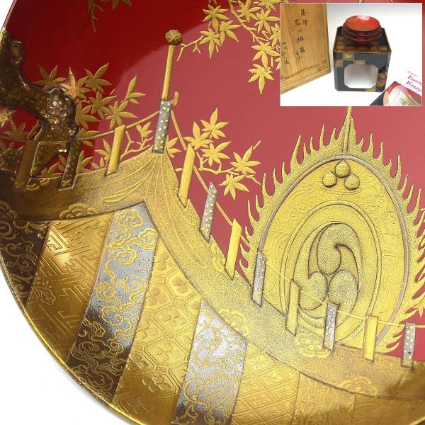 時代品蒔絵盃 桐鳳凰蒔絵高杯 1対 – 古美術西川