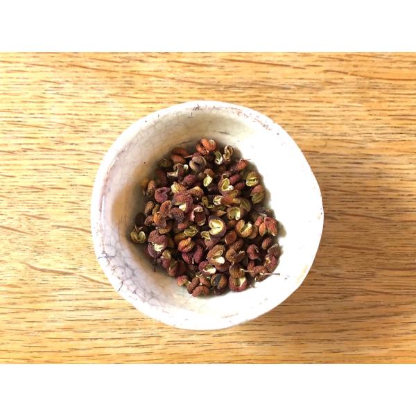 紀州産の完熟大粒ブドウ山椒です。深みある柑橘の香りとしびれる辛味を様々なお料理にお試しください。原材料　　赤山椒（和歌山産ぶどう山椒）内容量　　 １５g賞味期限　 保存方法 　高温、多湿、直射日光を避けて保存　　製造者   株式会社 山本勝...