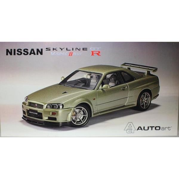 ミニカー AUTOart Nissan Skyline GT-R R34 1/18 Nissan Skyline GT-R (R34) Z-tune (Z-tune Silver) | AUTOart