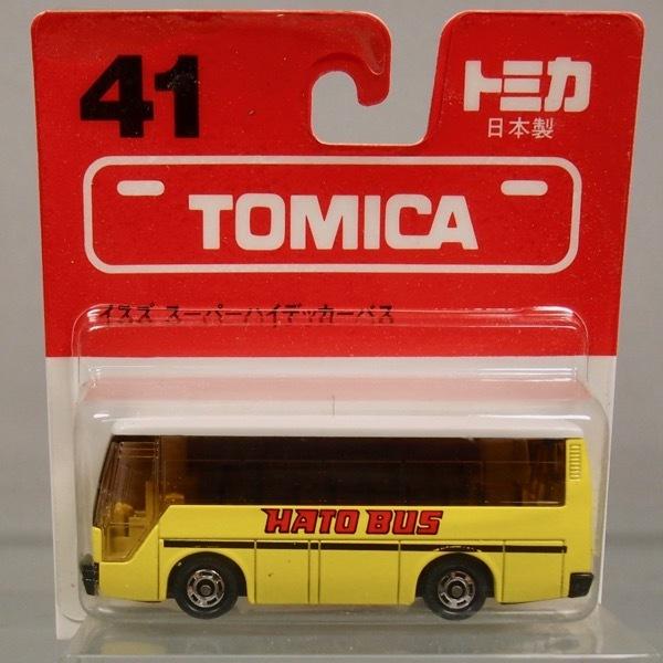 トミカ（日本製） イスズ スーパーハイデッカーバス（はとバス）