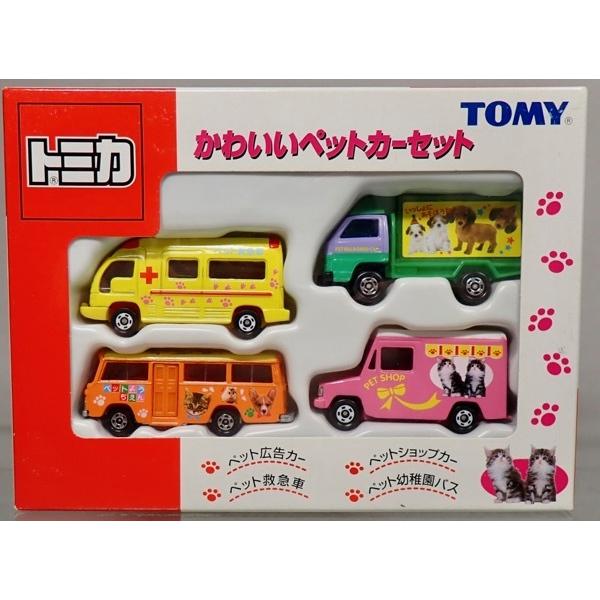 TOMY トミカ　かわいいペットカーセット　新品未開封 トミカ トミカ かわいいペットカーセット : シューストック ヤフー店