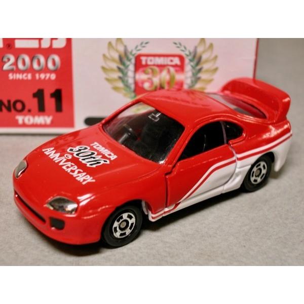トミカ ミニカー 赤箱 30周年限定品No.11 トヨタ スープラ : シュー