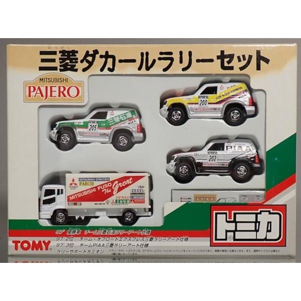 トミカ　三菱　ダカールラリー　セット　パジェロ　３台　カミオン（トラック）１台　計４台 トミカ トミカ 三菱 ダカールラリー セット パジェロ 3台