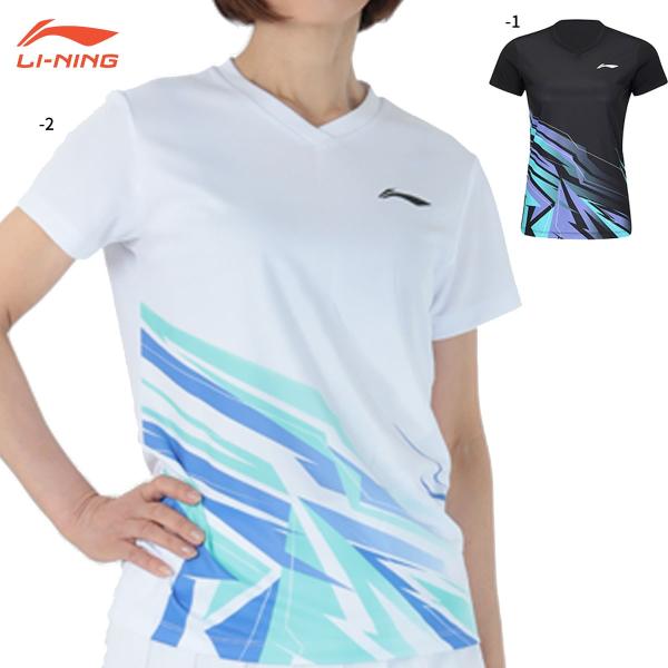 リーニン バドミントン ウェア LI-NING レディース ゲームシャツ AATV014 AAYV184 2025年カタログ商品