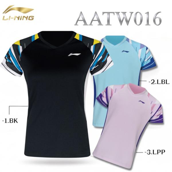 リーニン バドミントン ウェア LI-NING レディース ゲームシャツ AATW016 2026年カタログ商品