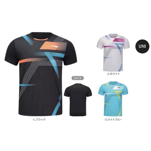 リーニン バドミントン ウェア LI-NING UNI ゲームシャツ AAYU137 2024年カタログ商品