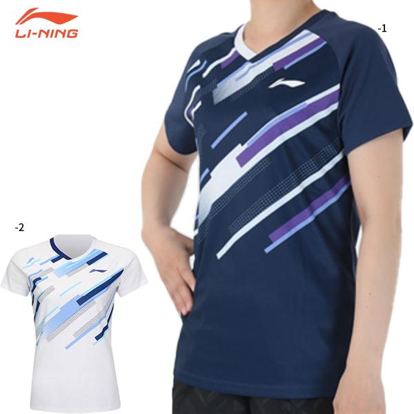 リーニン バドミントン ウェア LI-NING レディース ゲームシャツ AAYV034 2025年カタログ商品