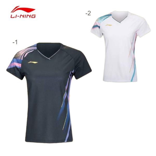 リーニン バドミントン ウェア LI-NING レディース ゲームシャツ AAYV146 2026年カタログ商品