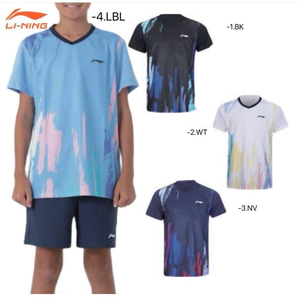 リーニン バドミントン ウェア LI-NING JUNIOR ゲームシャツ AAYV264 2026年カタログ商品