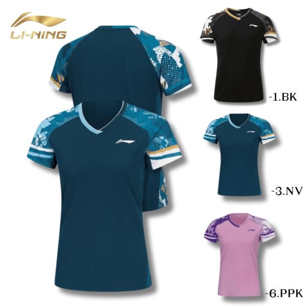 リーニン バドミントン ウェア LI-NING レディース ゲームシャツ AAYW050 2026年カタログ商品