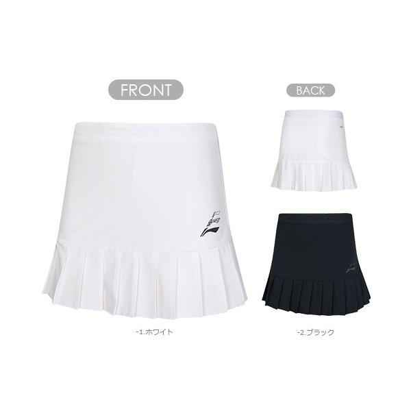 リーニン バドミントン ウェア LI-NING レディース ゲームスカート ASKR202 2025年カタログ商品