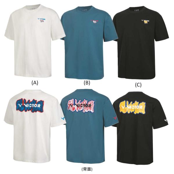 ビクター バドミントン ウェア VICTOR UNI オーバーサイズTシャツ T-60032 2026SS