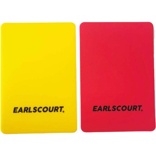アールズコート EARLSCOURT レフリーカードセット  ECR004　サッカー　レッドカード、イエローカードのセット。丈夫で壊れにくいポリプロピレンの素材で作られています。また表面に傷がつきにくいのが特徴。サッカーの試合やその他スポー...