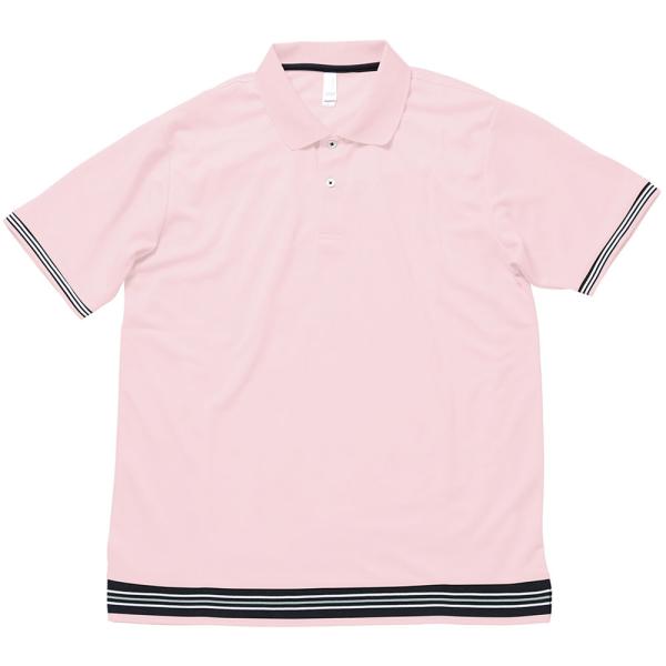 ボンマックス BONMAX 男女兼用 Tシャツ裾ラインリブポロシャツ メンズ レディース ジュニア 大人 子ども 半袖 襟付き 部活 イベント チーム トレーニ