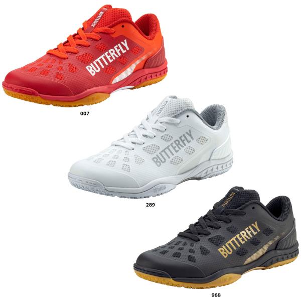 バタフライ Butterfly レゾライン レバリス シューズ 靴 フィット感 通気性 横ブレ防止 グリップ力 ねじれ防止 メッシュアッパー  93710　卓球　優れたフィット感と快適な履き心地。[レゾライン レバリス]は足にフィットする柔...