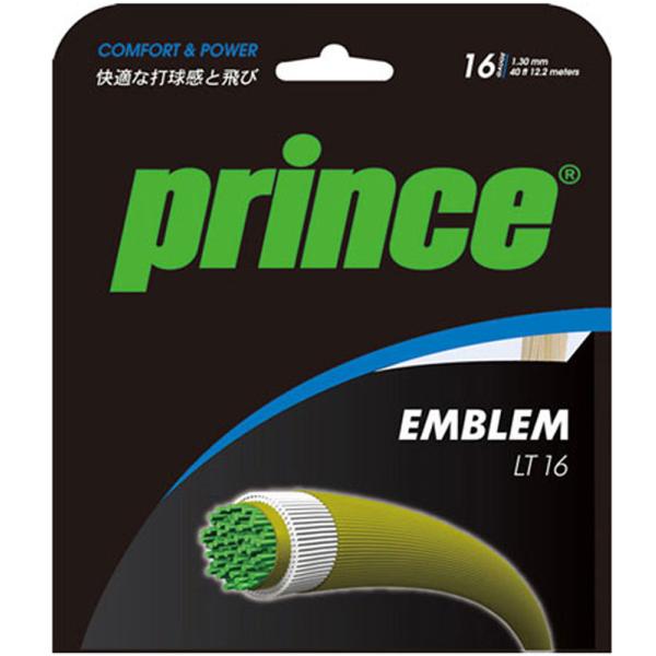プリンス Prince テニス エンブレム LT 16 5ヶセット ストリング 部活 チーム クラブ トレーニング 日本製 テニス ナイロン素材 ガット ラケット ソフト パワー  7JJ017 046 Prince（プリンス） エンブレム LT 16 5ヶセット ストリング 部活