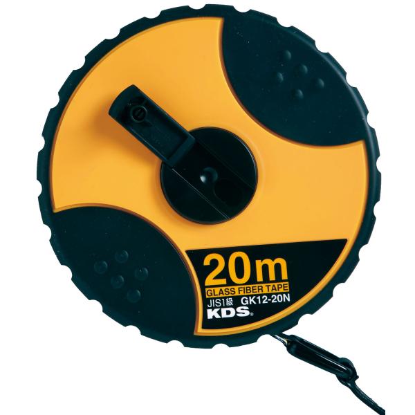 エバニュー Evernew カプセル20m 体育 授業 体育授業 体つくり 部活 運動 メジャー EKA057　両手でしっかり握れるゴムタッチカバーが使いやすいカプセル収納タイプの巻尺巻取ハンドルは使わない時はたたんで収納。