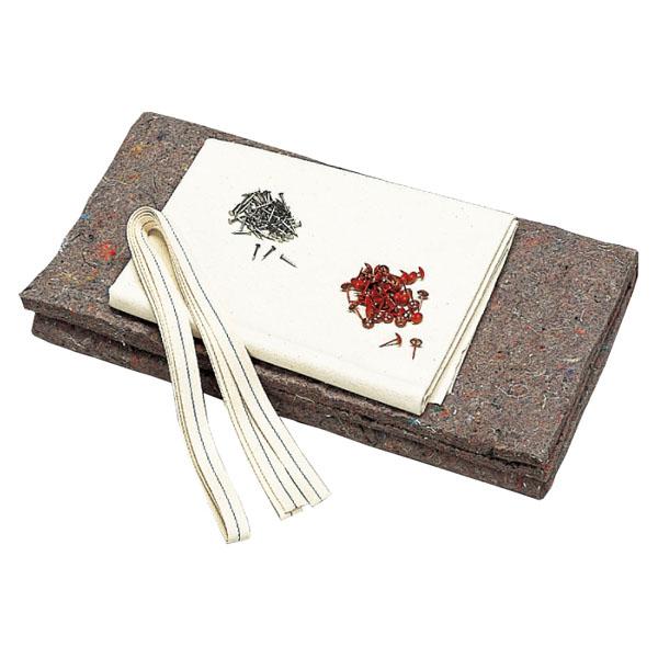 エバニュー EVERNEW トビ箱リペアセット135 学校体育 体育 部活 授業 クラブ チーム 帆布 フエルト テープ 釘 鋲  EKF325　大型8段頭部張替用(EKF303用)。フェルトなし部品対応いたします。