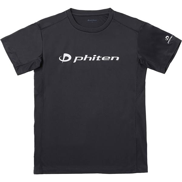 phiten スポーツシャツ 半袖 Lサイズ6枚セット Phiten（ファイテン） Phiten RAKUシャツ 半袖 ブラック/シルバー 2XO