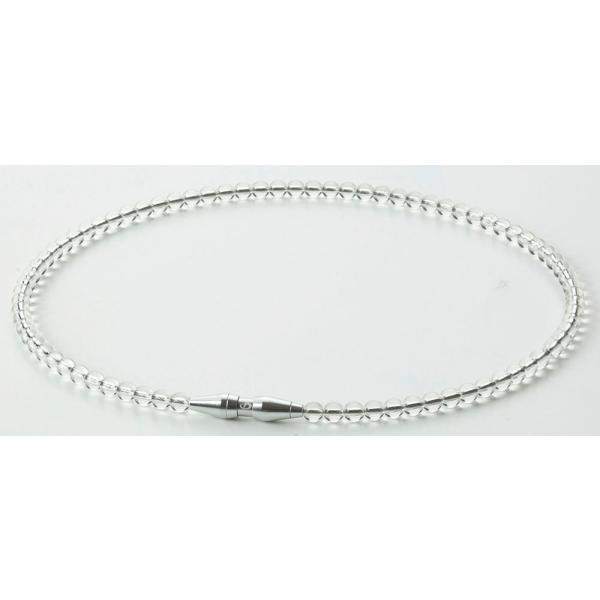 ファイテン Phiten ラクワネックレス エクストリーム RAKUWAネックレス EXTREME クリスタルタッチ クリア 45cm スポーツネックレス メタックス 軽量 耐水  TG909052　天然石のような高級感。メタックスを採用し...