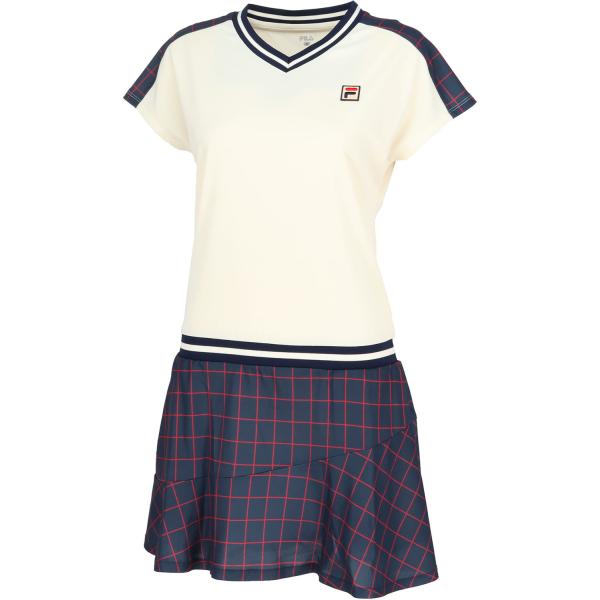 【新品、未使用】吸水速乾　UVカットフィラテニスワンピース　テニスウェア FILA フィラ ワンピース レディース テニスウェア 一体型