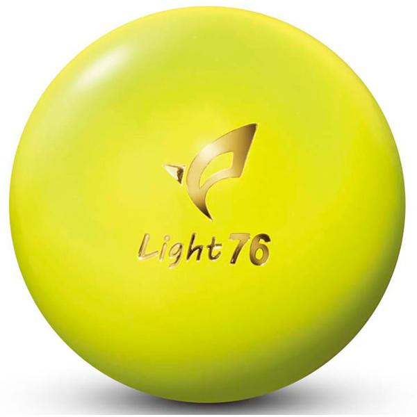 ハタチ HATACHI ライト76  BH3412 45　芝に強い約76gの軽量ボール。従来のライトボールから素材を見直し反発性能が約2.8向上。従来の中空ボールより慣性モーメントが約18小さく、転がり過ぎずにトマリやすい設計で距離が合わせ...