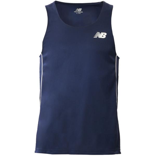 ニューバランス New Balance レーシングシャツ メンズ トップス ノースリーブ ランニング 陸上 ジョギング 試合 トレーニング 部活 記録会 ポリエステル  JMTR