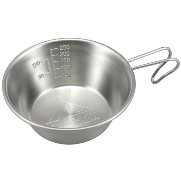 CAMP OUT ステンレス 18-8 食器 CAMP キャンプ 直火 名入れシェラカップ うさぎ 250ml シェラカップ ステンレス バーベキュー・調理用品