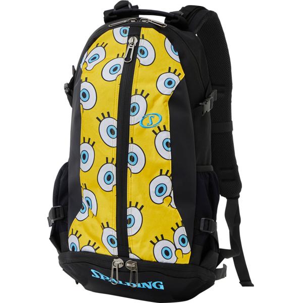 スポルディング SPALDING バスケット ケイジャー cager スポンジ・ボブ アイズ バックパック 40-007SBE スポンジボブ キャラクター 室内球技 通学 部活 運動部 リュックサック 収納  40007SBE SPALDING（スポルディング） ケイジャー cager スポンジ・ボブ アイズ