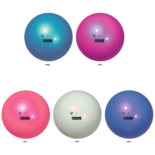 ササキ SASAKI マグネティックボール F.I.G.認定品 国際体操連盟 中学校 高校 検定品 手具 ゴム素材 オーロラカラー 密着感 練習 トレーニング 部活 チーム 発表会  M207MGF　新体操　からだに吸い付くタック感。奥行と...