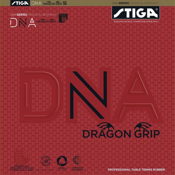 スティガ  DNA ドラゴン グリップ DNA DRAGON GRIP  卓球用裏ソフトラバーレッド/ブラック  (STIGA) [M便 1/4]