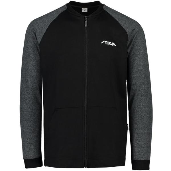 STIGA（スティガ） STJ-1861241201 卓球用ウェア STIGA メンバージャケット（ブラック×グレー・サイズ：3XS）[STJ1861241201] 返品種別A スティガ STIGA メンバージャケット ブラック×グレー 3XS 1861-2412-01