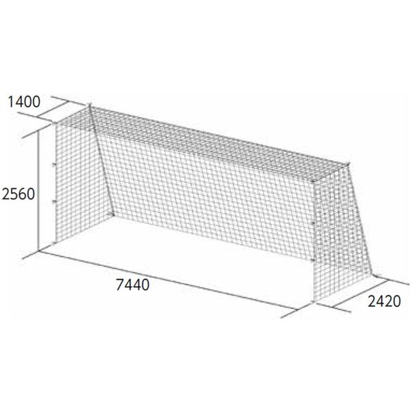 トーエイライト TOEI LIGHT 一般サッカーゴールネット B-6019 学校