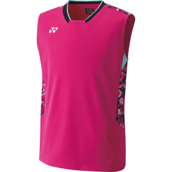 YONEX ノースリーブシャツ Lサイズ ホワイト/レッド　ユニフォーム 楽天市場】ヨネックス メンズ ゲームシャツ ノースリーブ テニス