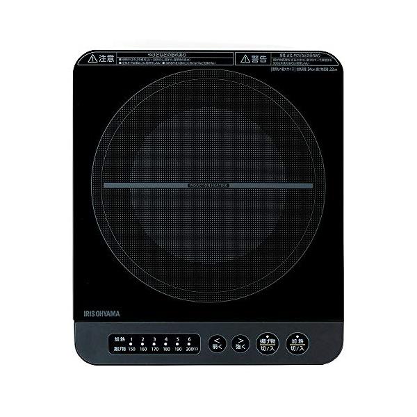 アイリスオーヤマ IHコンロ 1400W 卓上 デザイン IHKT37B ブラック