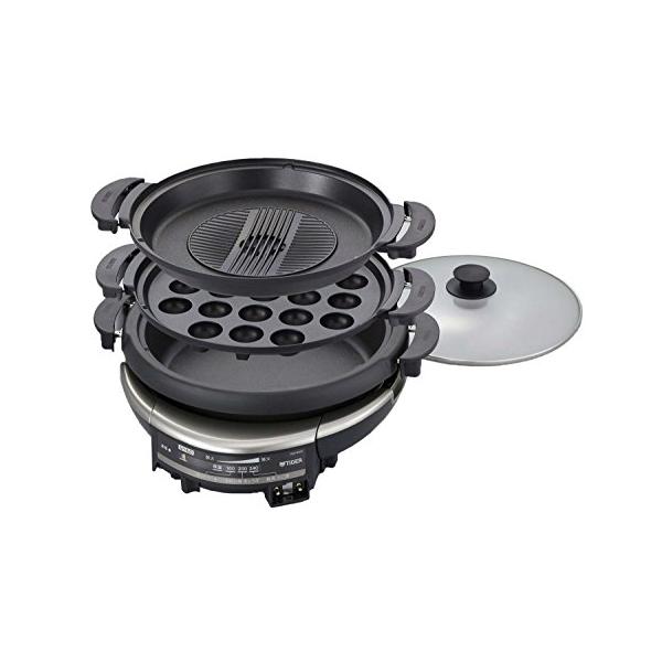 タイガー グリルなべ プレート3枚つき CQDB300