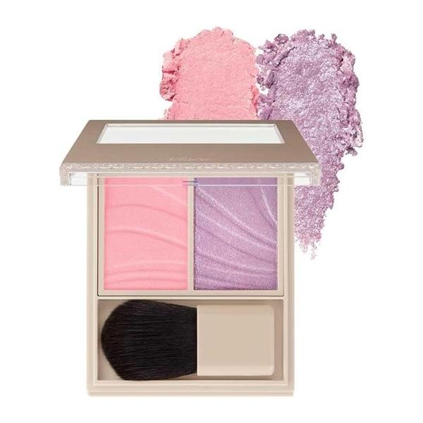 [Release date: November 16, 2025]ベースで頬を整えて色を重ね、花びらのような血色感×立体ツヤを生み出す。マットベースとパールカラーの 2質感チークカラー。