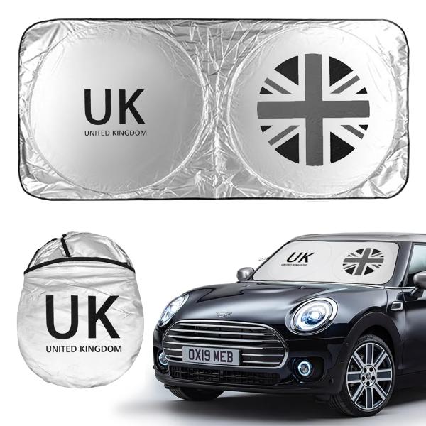 Cospys サンシェード 車 フロント 日除け MINI カーシェード 折りたたみ 車用 汎用 紫外線対策 ミニクーパー