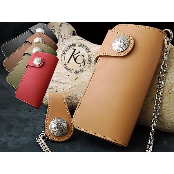 KC,s（ケイシイズ） ライダースウォレット ワン /牛革長財布 送料無料