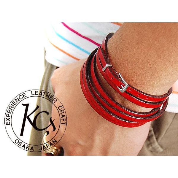 Kc S スモールバックル ロングエイト レザーブレス 牛革ブレスレット 送料無料 メンズ 本革 レザー レザー アクセサリーのサイド7 通販 Yahoo ショッピング