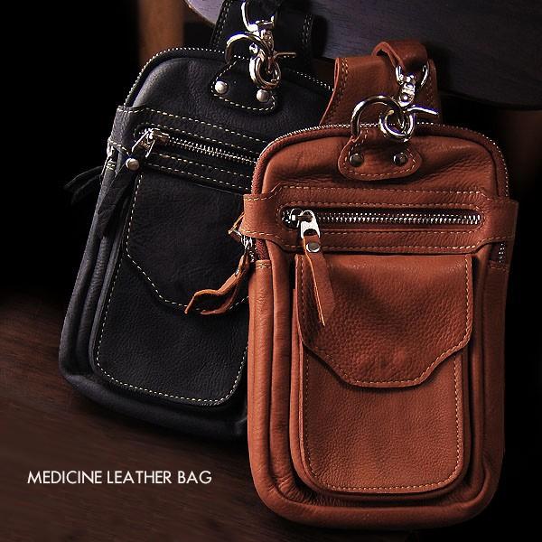 メディスンバッグ メンズ 送料無料 オール牛革製ハンドメイドレザーバッグ メンズ カバン鞄 メディスンバック ウエストバック レザー アクセサリーのサイド7 通販 Yahoo ショッピング