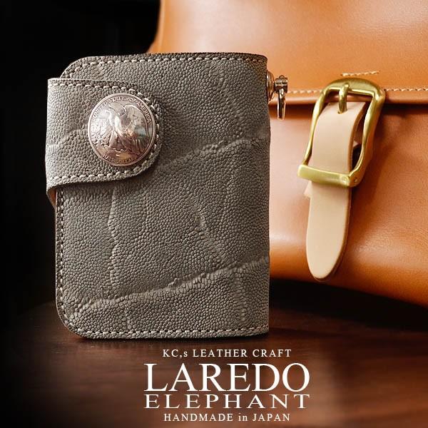 KC,s エレファント ライダースウォレット ミドルウォレット 二つ折り財布 KC,s ケーシーズ 2つ折り財布 ビルフォールド ラレド エレファント 象