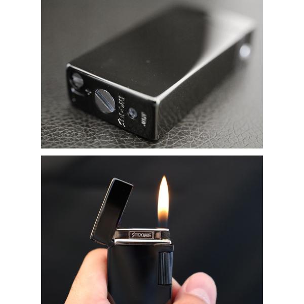 送料無料 Sarome サロメ メンズ レディース ガスライター 買物 フリントライター ブラックチタン コレクショ タバコ オシャレ 人気 煙草 愛煙家 喫煙具