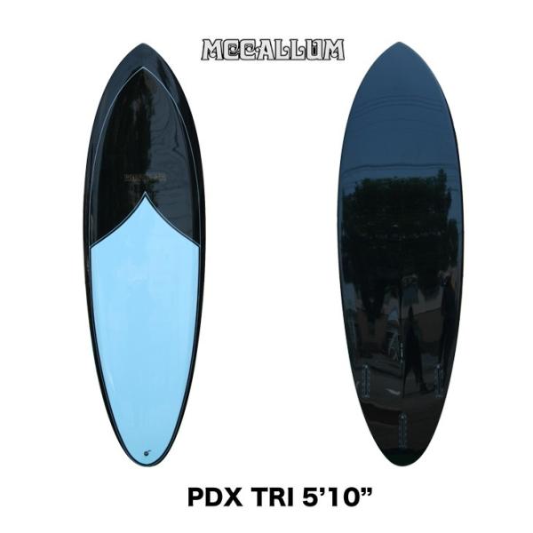 MCCALLUM SURFBOARDS UPSIDE DOWN LABEL マッカラム サーフボード アップサイド ダウン レーベル PDX TRI : 5'10" 【サーフボード送料別途】