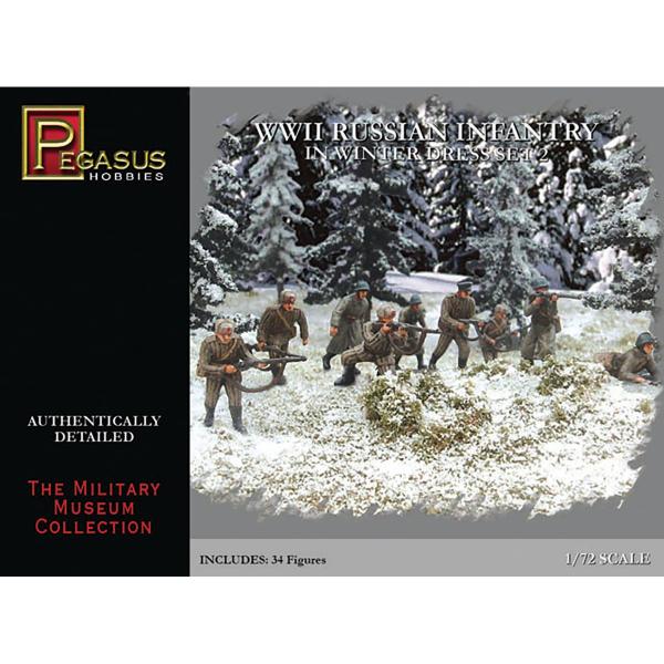 ペガサスホビー PH7272 1/72 WW.II ソビエト軍 冬季装備歩兵セット 2