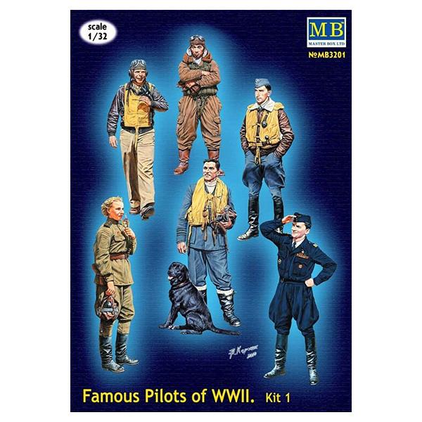 【SALE】マスターボックス 1/32 MB3201 1/32WWII日英独仏米露エースパイロット