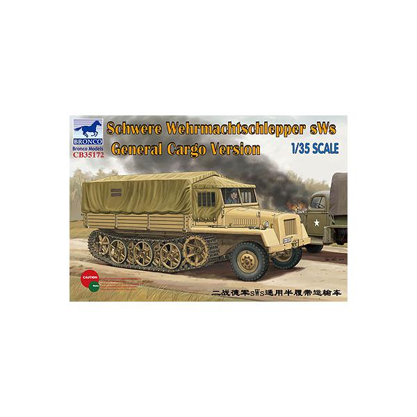 【SALE】ブロンコ 1/35 CB35172 独sWSハーフトラック牽引車カーゴタイプ