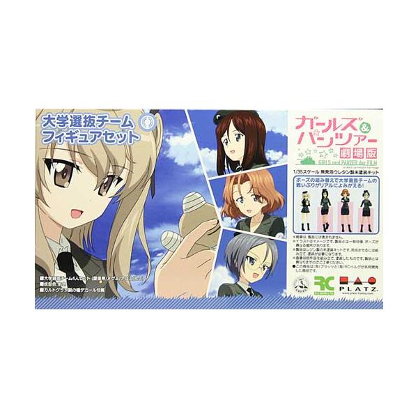 プラッツ ガールズ&パンツァー劇場版 大学選抜チーム フィギュアセット