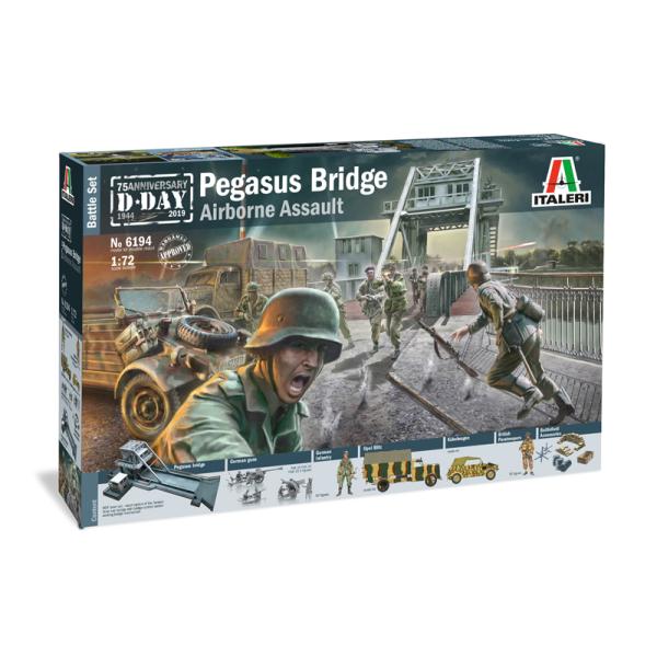 イタレリ 6194 1/72 WW.II ペガサス橋の戦い D-DAY ノルマンディ上陸作戦 75周年記念 バトルセット