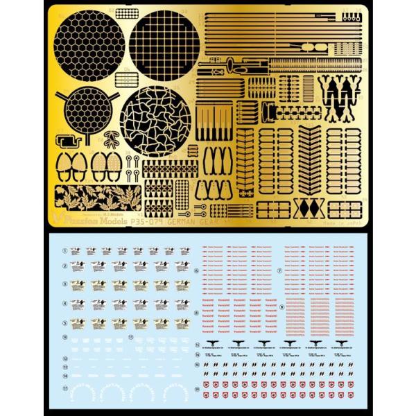 【SALE】パッションモデル 1/35 P35-079 WWII ドイツ軍ギア&デカールセット